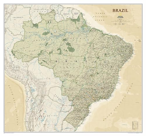 Brasilien Executive: NATIONAL GEOGRAPHIC Länder & Regionen: Wall Maps Countries & Regions (National Geographic Reference Map)